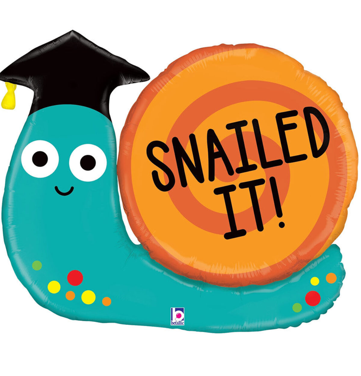 35" Snailed It Grad Balloon #517