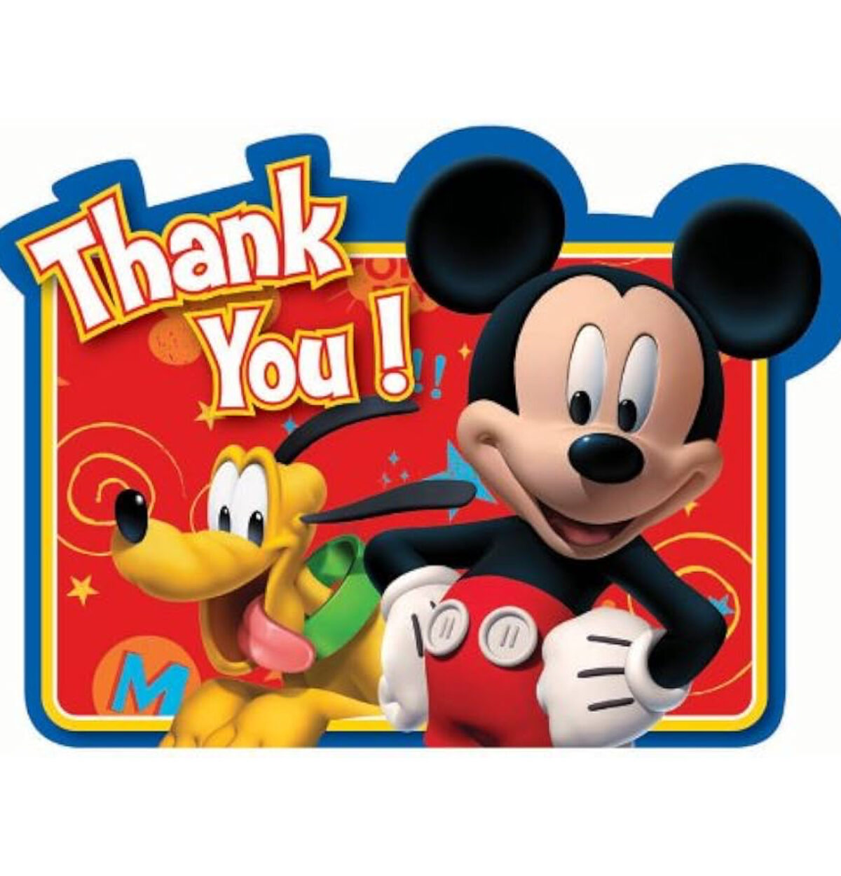 Mickey Thank You Cards 8ct.