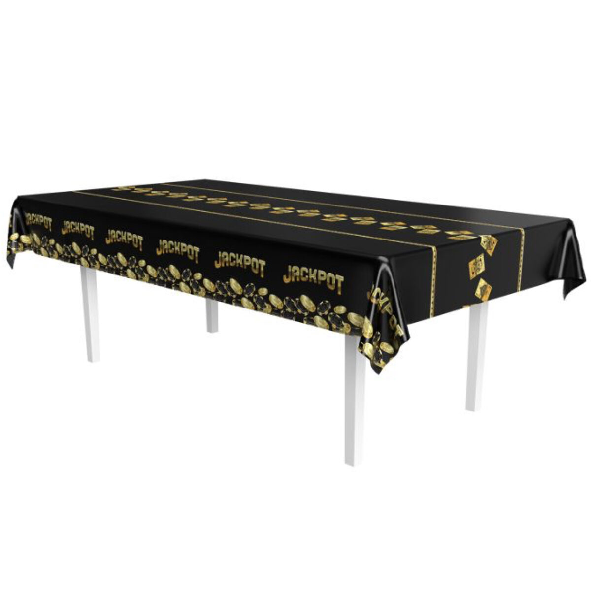 Metallic Casino Table Cover