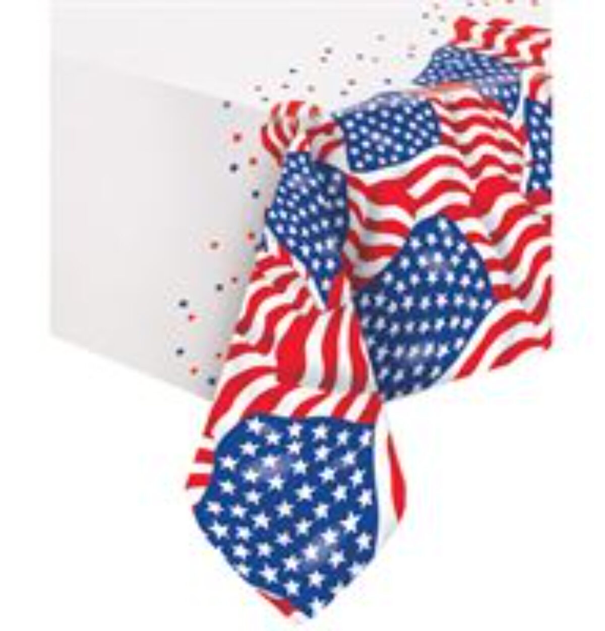 USA Flag Rectangular Plastic Table Cover 54" x 84"