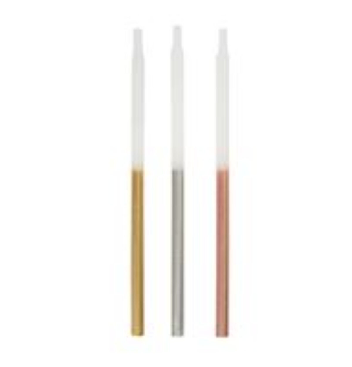 Metallic Dipped Birthday Candles 5" - Assorted 12ct.