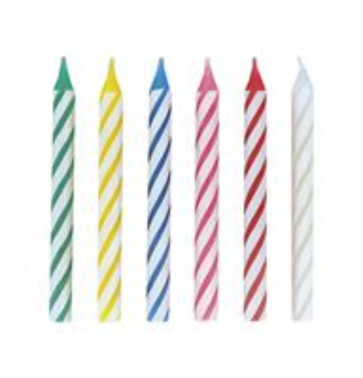 Multicolor Spiral Birthday Candles 24ct.