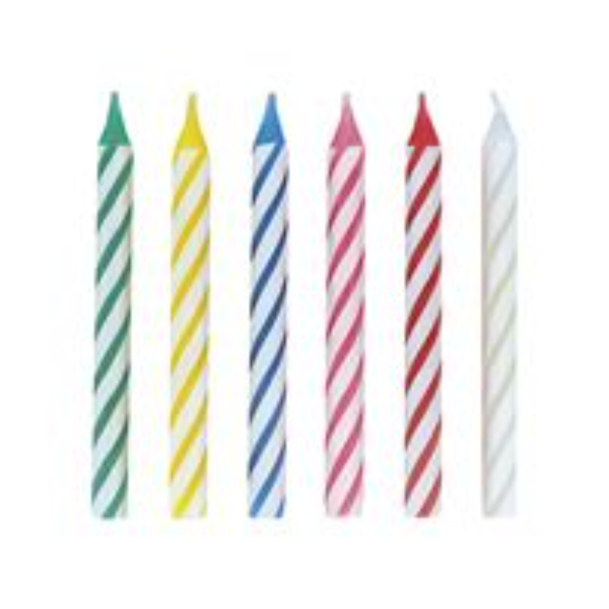 65921847_307_200x200.jpg Multicolor Spiral Birthday Candles 24ct. - Image 1