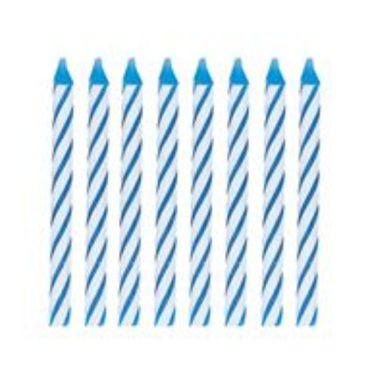Spiral Bday Blue Candles 24CT.
