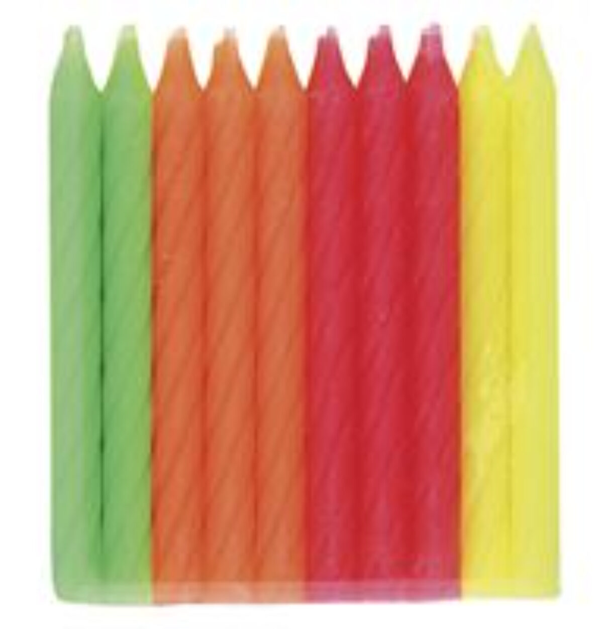 Neon Multi Candle 20ct.