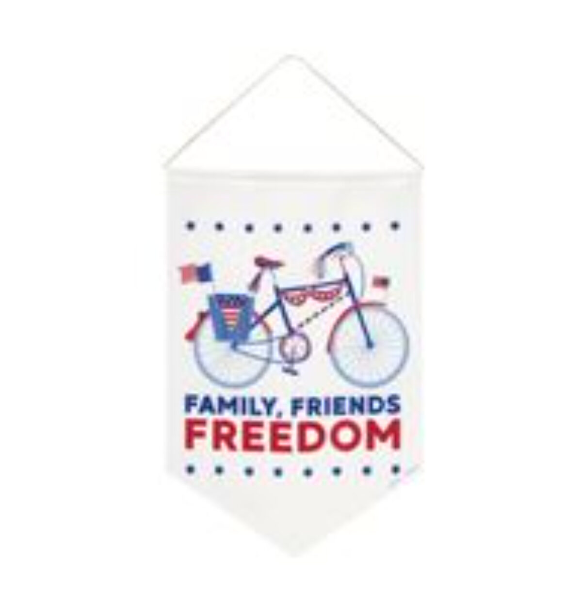 Patriotic Fabric Pennant Sign