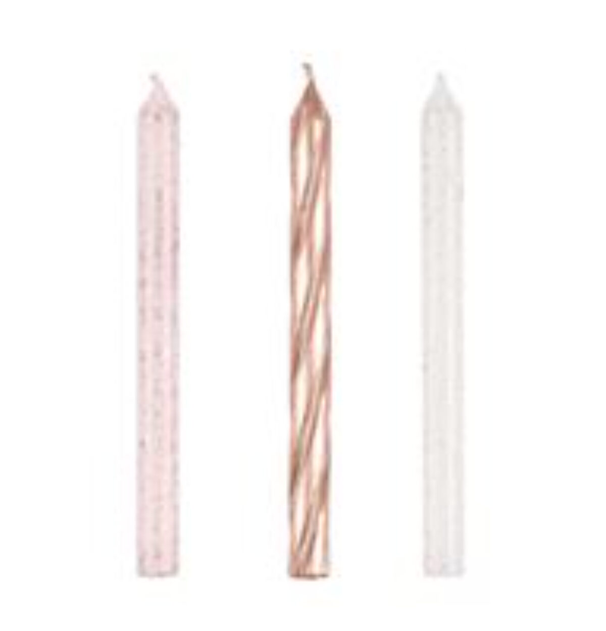 Bright Spiral Birthday Candles 5" - Assorted 12ct.