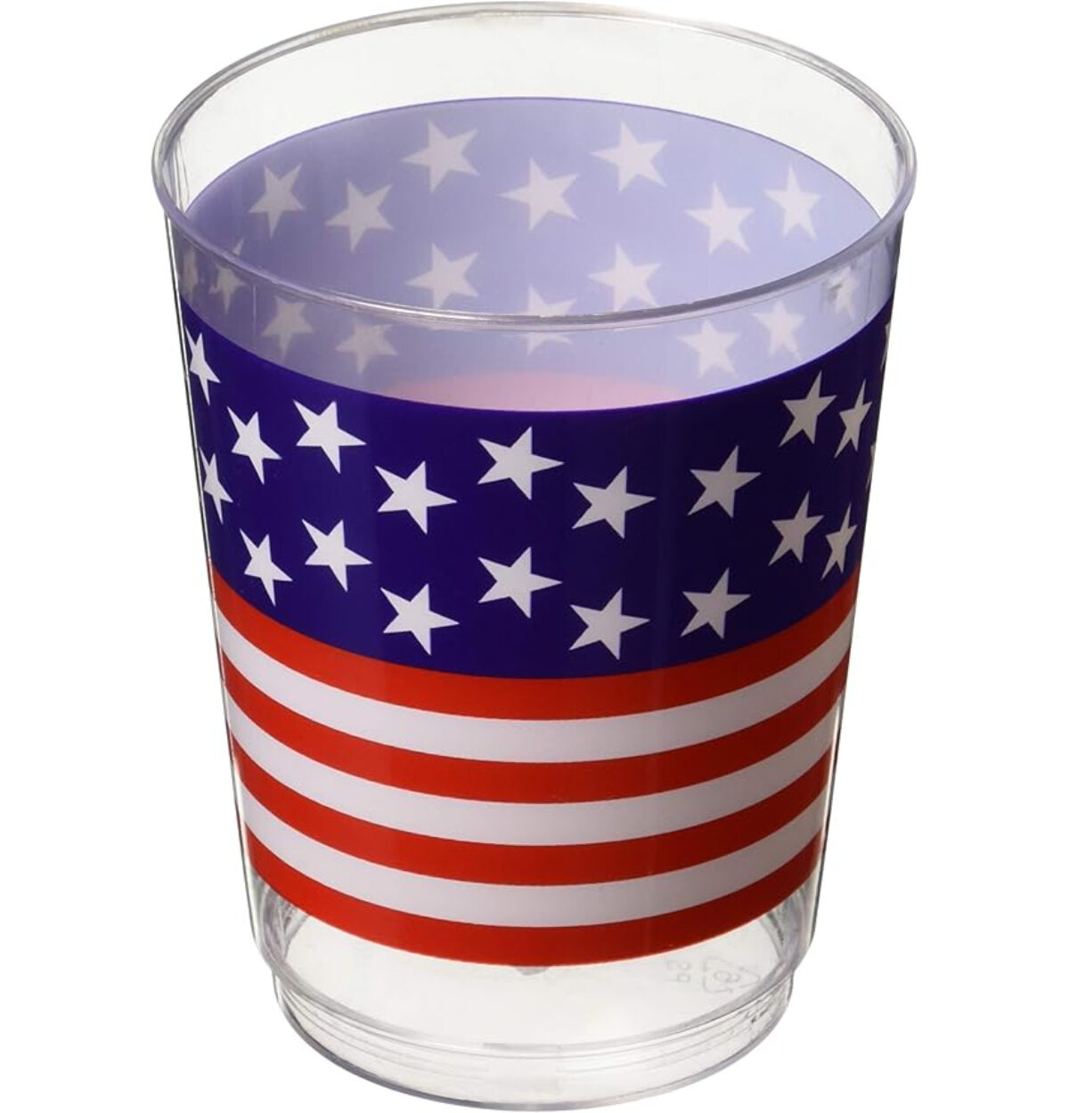 11OZ PLASTIC PATRIOTIC TUMBLER - 10CT.