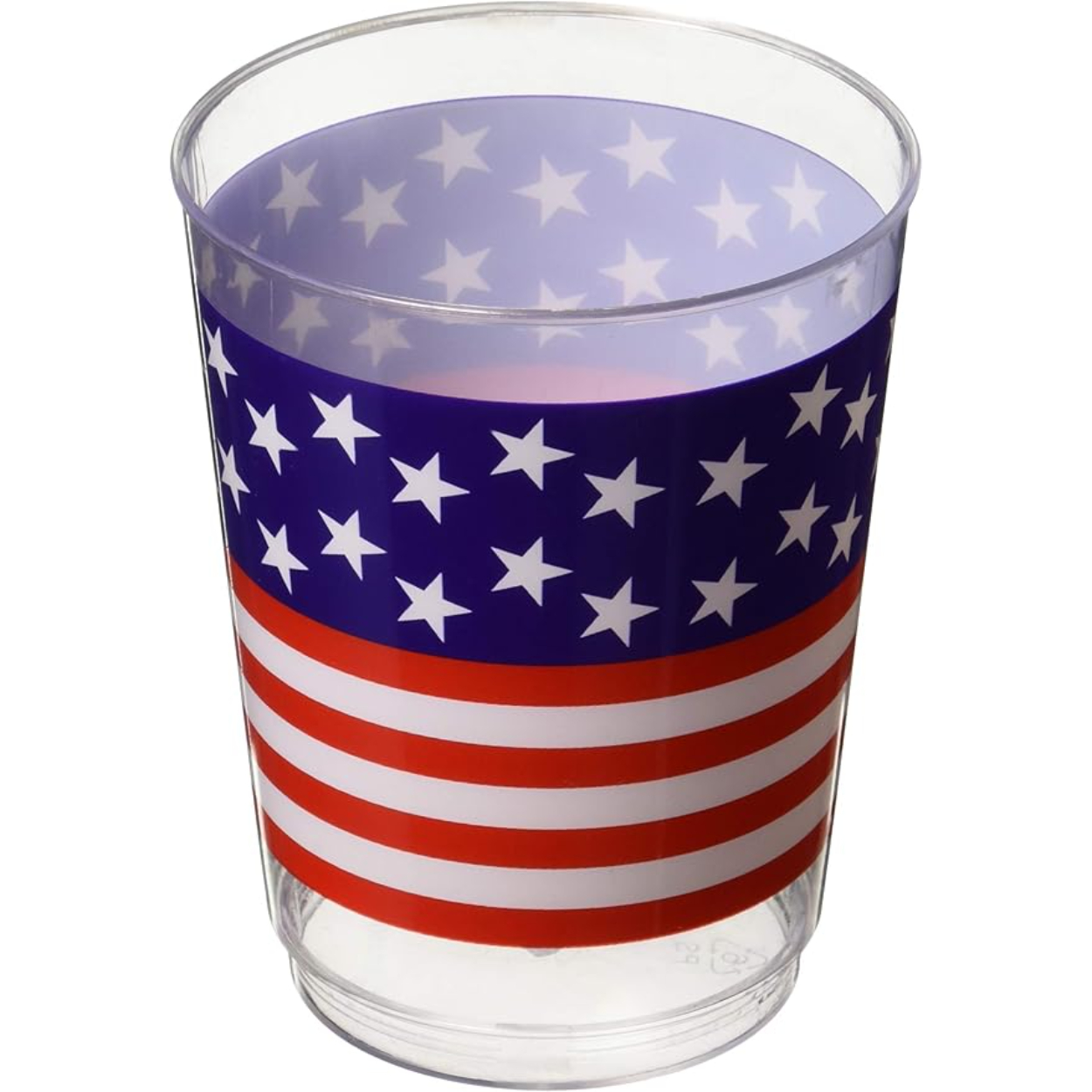 71sLQUneB-L-_AC_SY879_.jpg 11OZ PLASTIC PATRIOTIC TUMBLER - 10CT. - Image 1