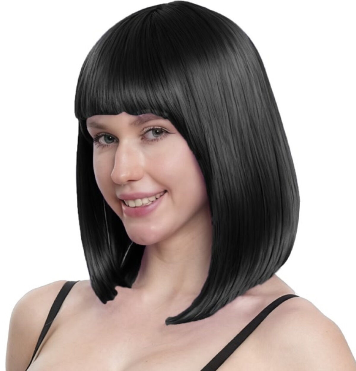 BLACK LONG BOB WIG