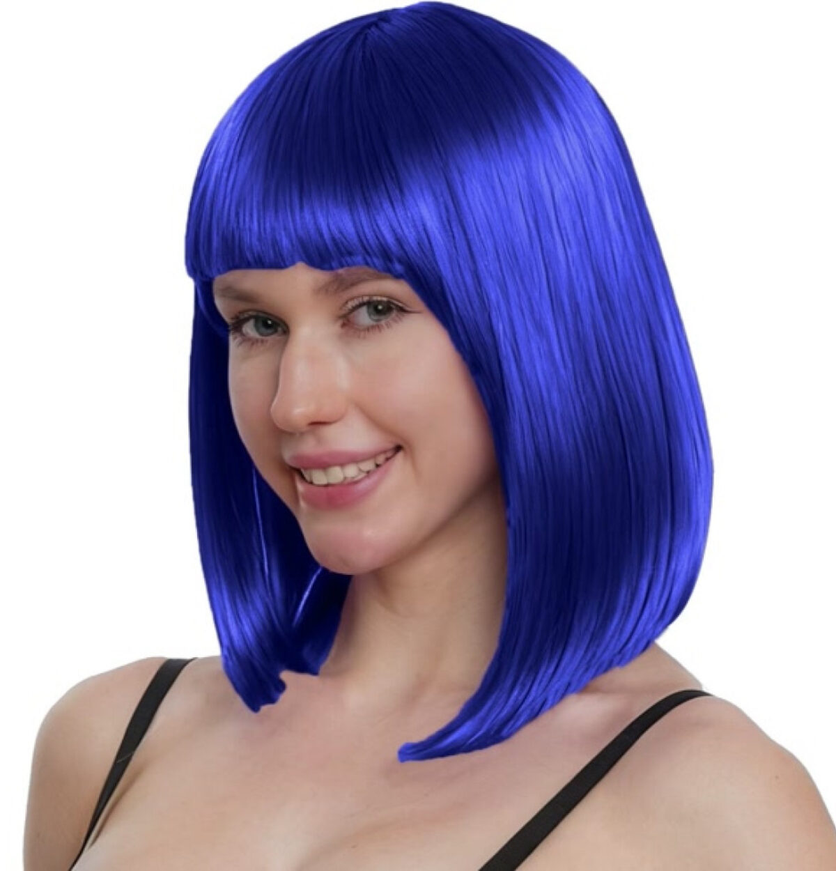 BLUE LONG BOB WIG