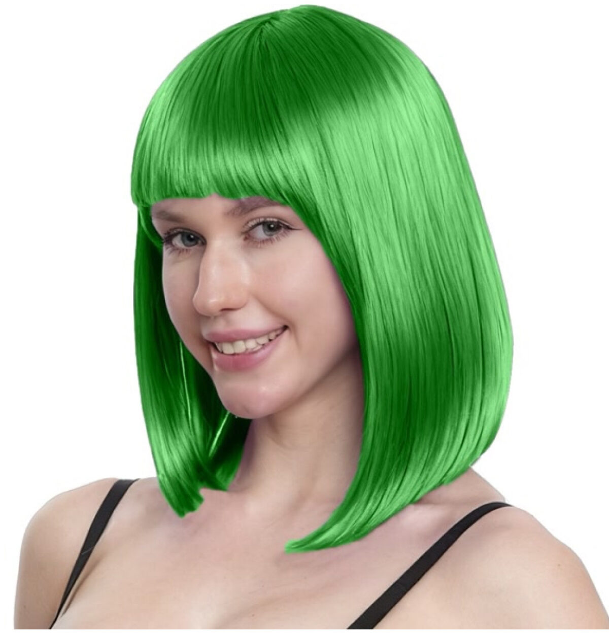 GREEN LONG BOB WIG