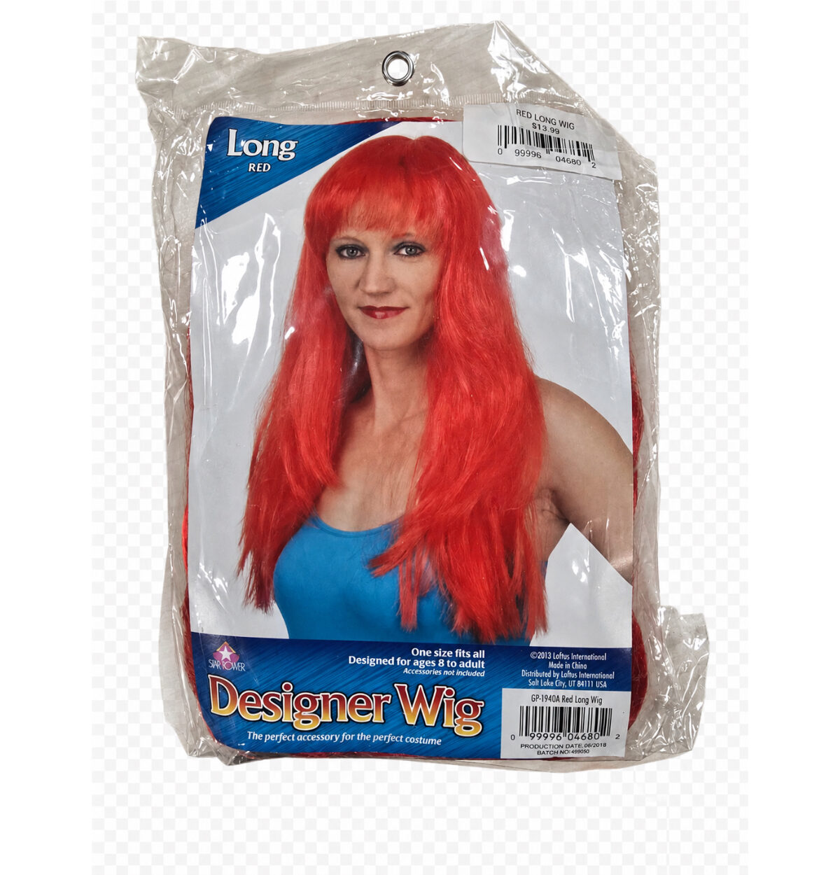 RED LONG WIG