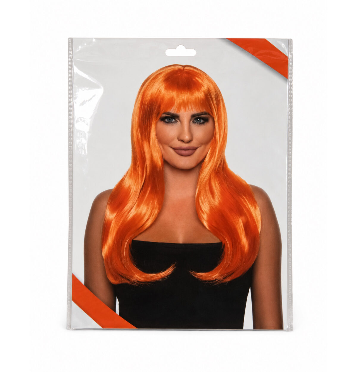 OS FLIRTY WIG- ORANGE