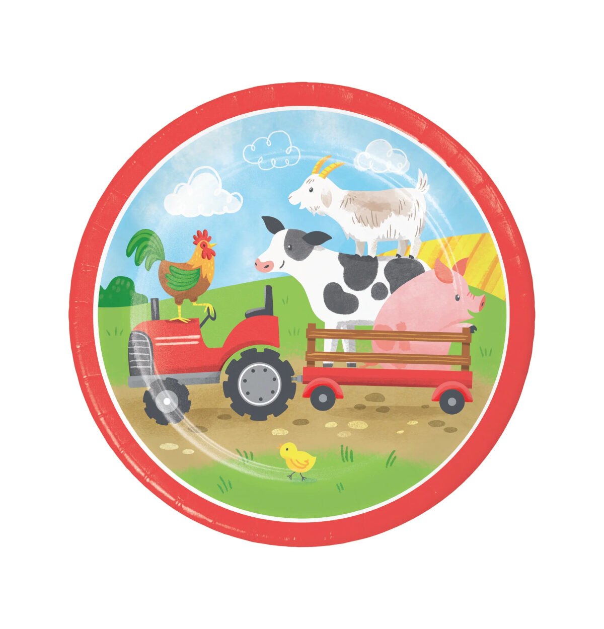 Farm Animals 7in paper plates 8ct.