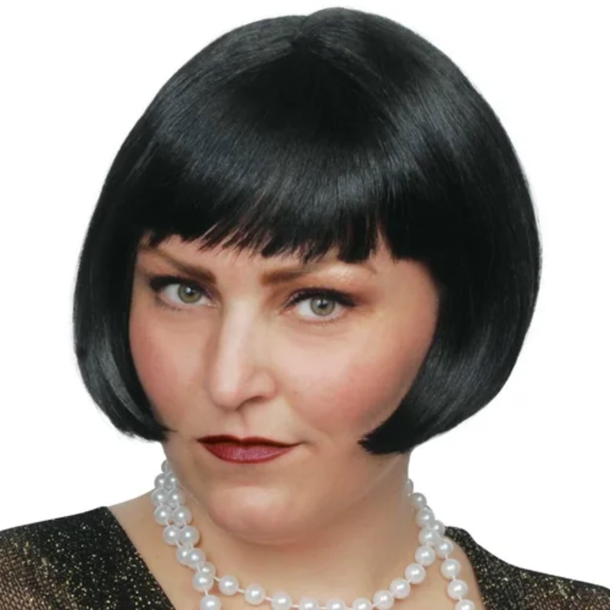 GP-1952A.jpg THE FLAPPER WIG - BLACK - Image 1