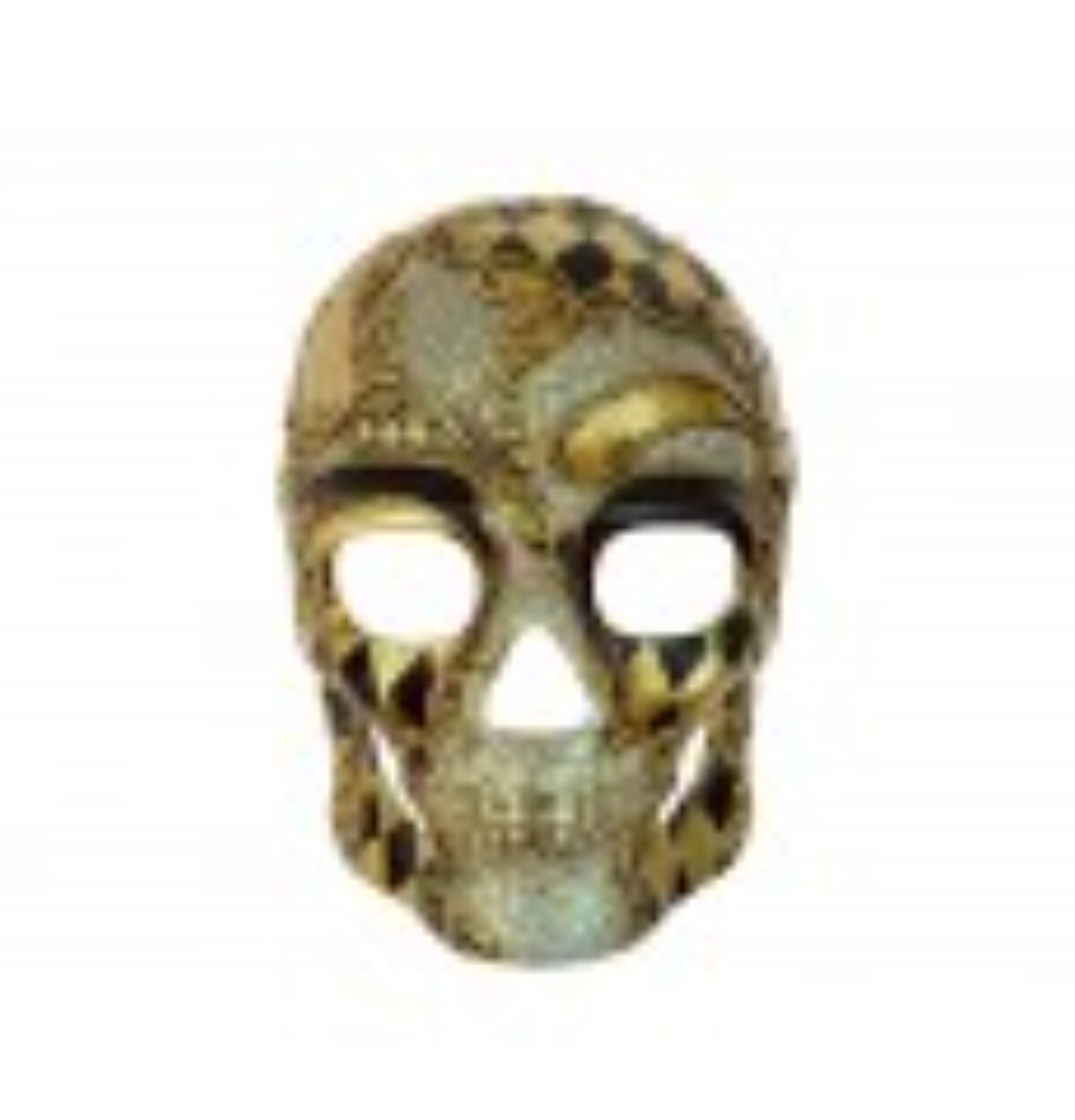 Mask - Skull full face Black/Gold