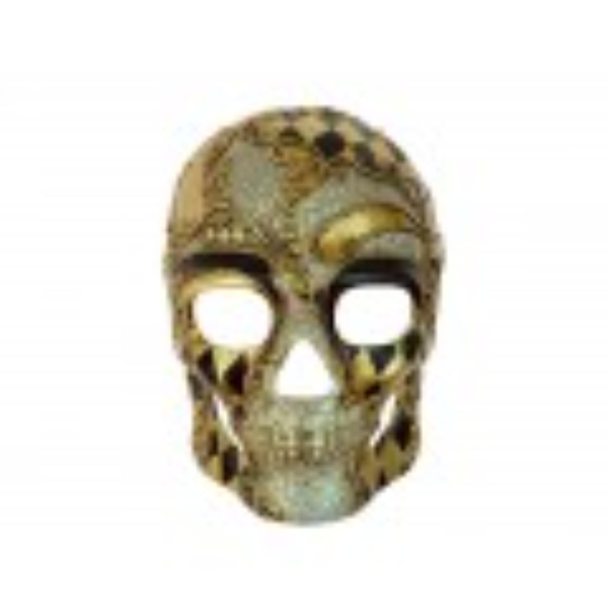 M31094G-120x120w.jpg Mask - Skull full face Black/Gold - Image 1