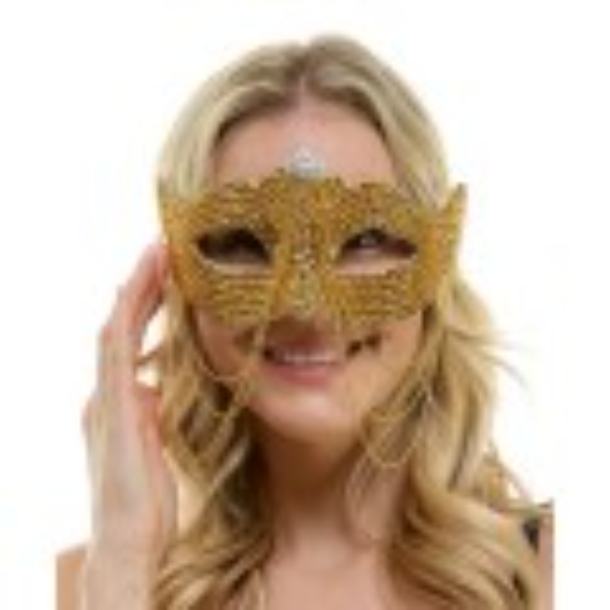 M39804-120x120h.jpg Gold Rhinestone Half Mask - Image 1