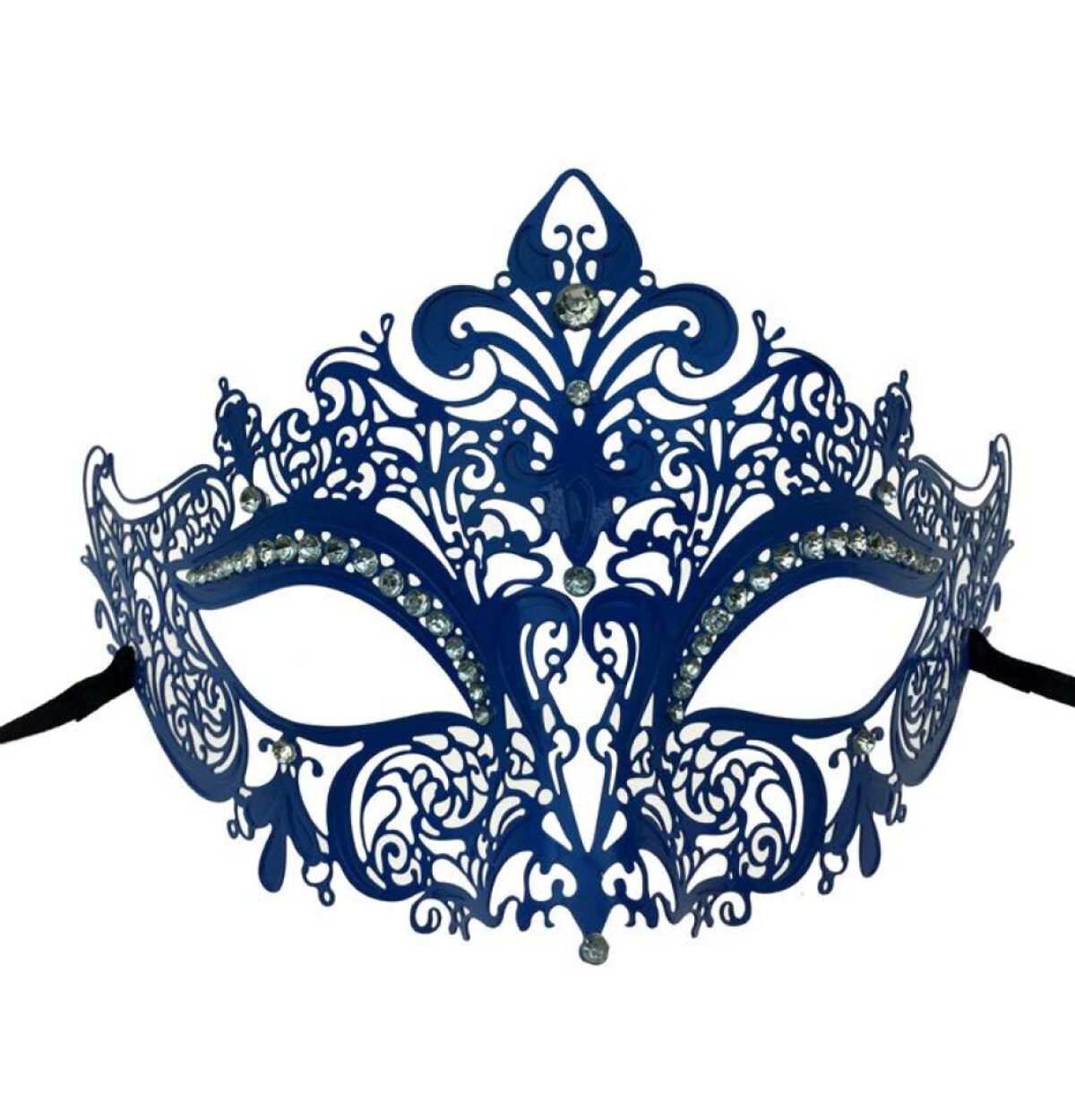 BLUE FILIGREE MASQUERADE MASK