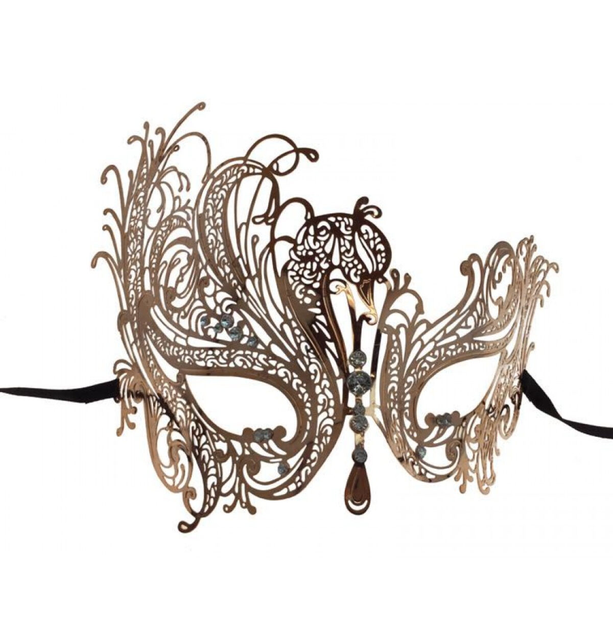 ROSE GOLD PHOENIX FILIGREE MASK
