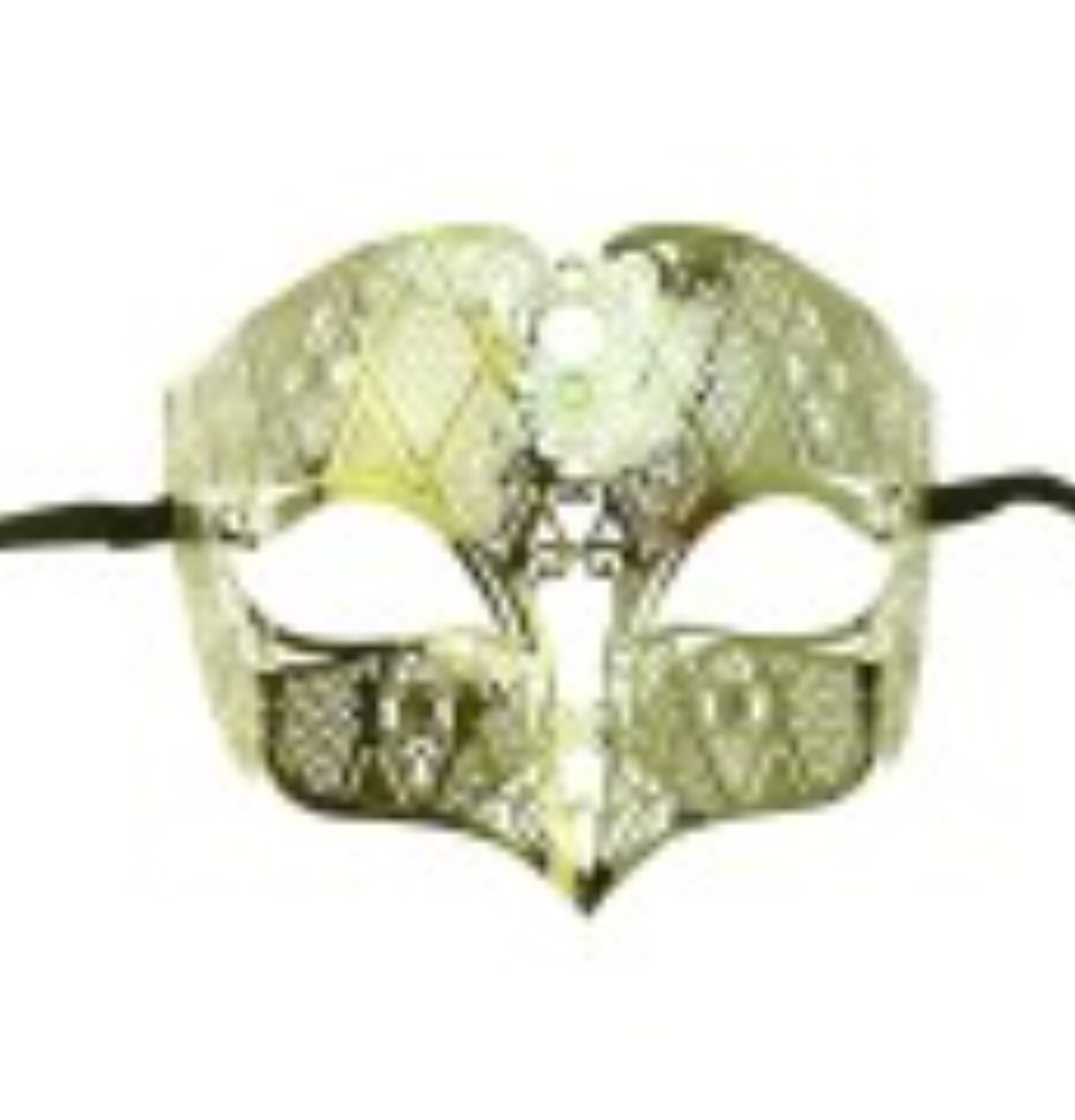 GOLD FILIGREE HALF MASK