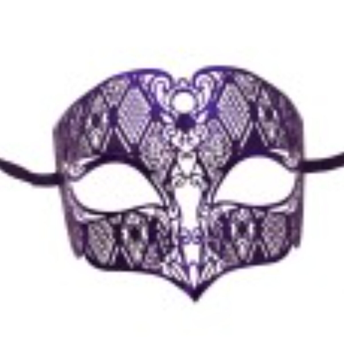 PURPLE LASER CUT HALF MASK