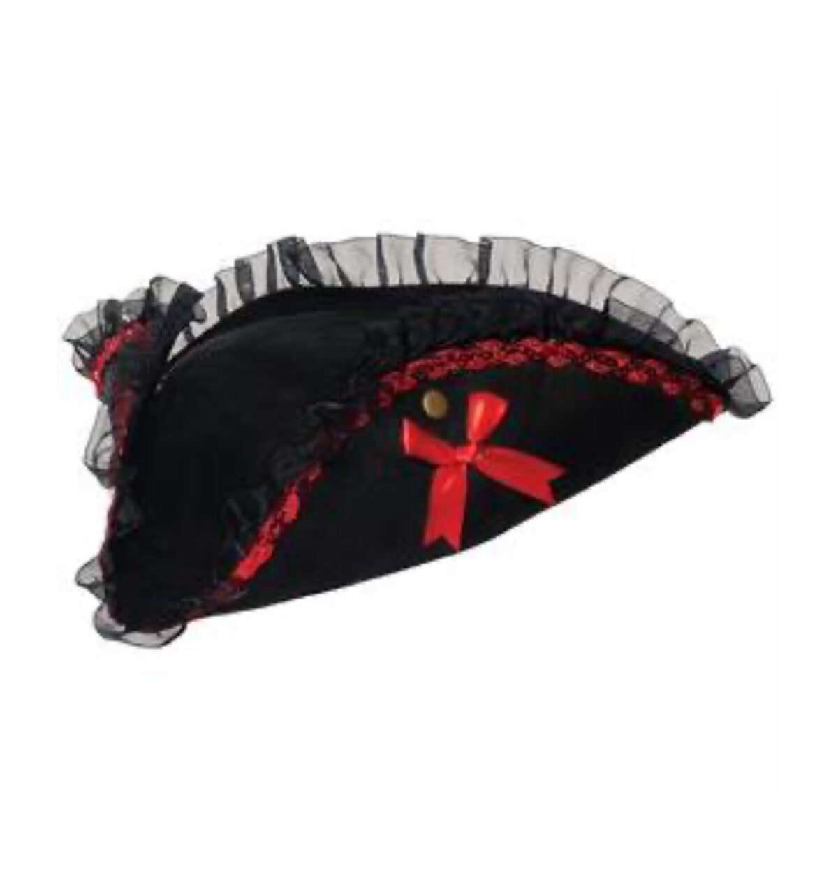 PIRATE TRI CORNER LACE HAT