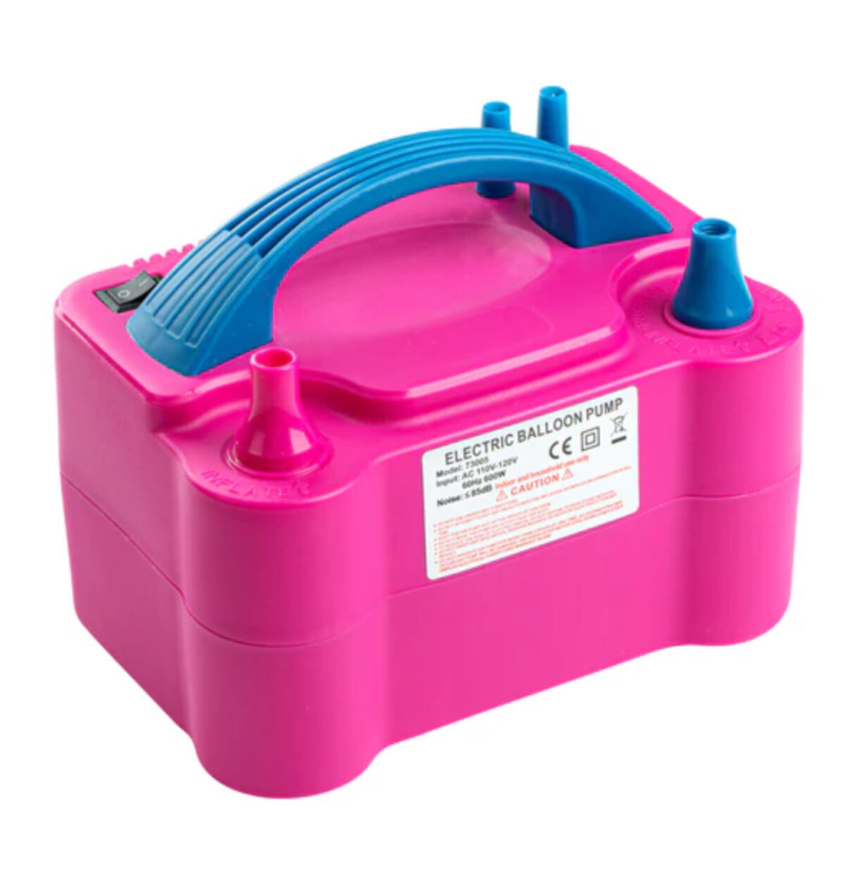 Original Pink & Blue Balloon Air Inflator 600w ETL/UL