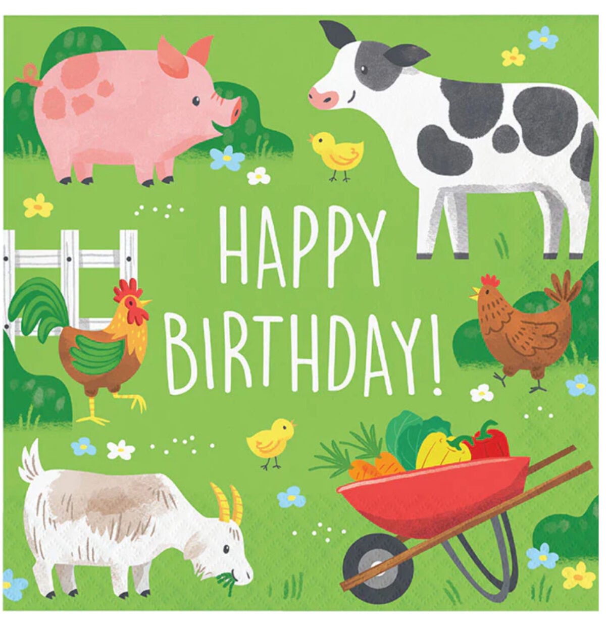 Farm Animals Lunch Napkins 16ct. 2 ply