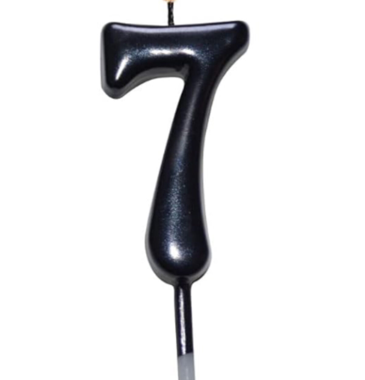 NUMBER CANDLE BLACK 7