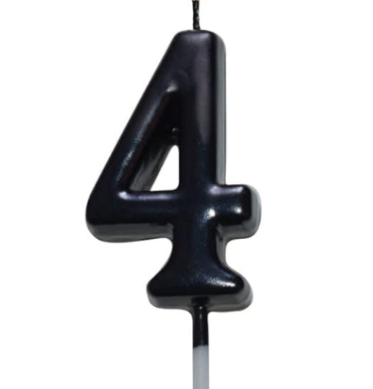 NUMBER CANDLE BLACK 4