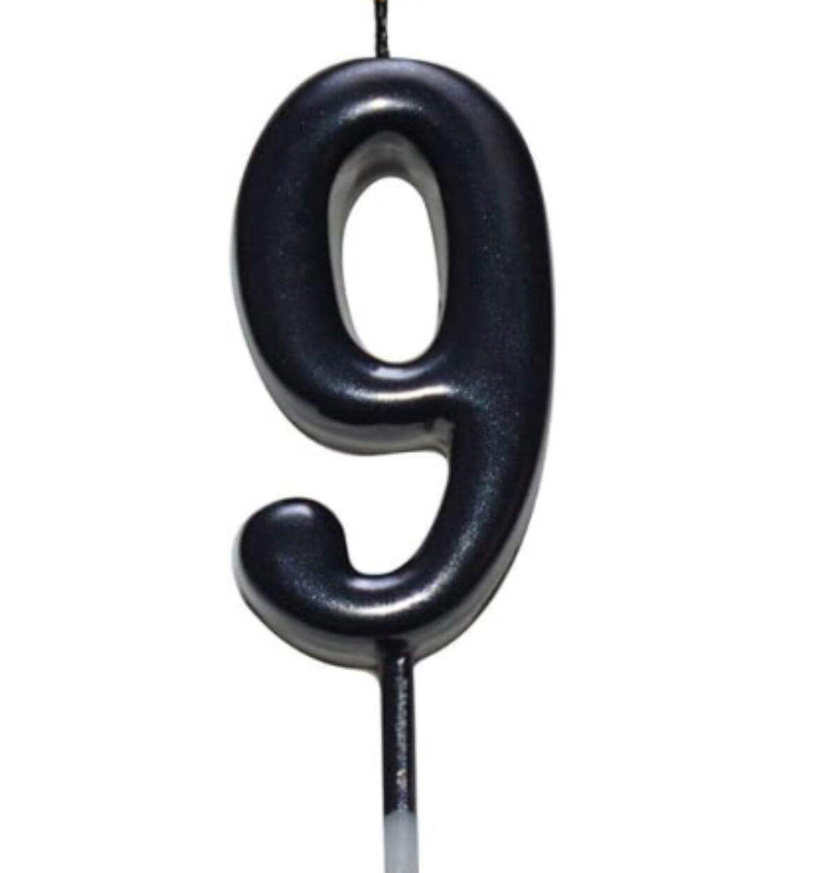 NUMBER CANDLE BLACK 9