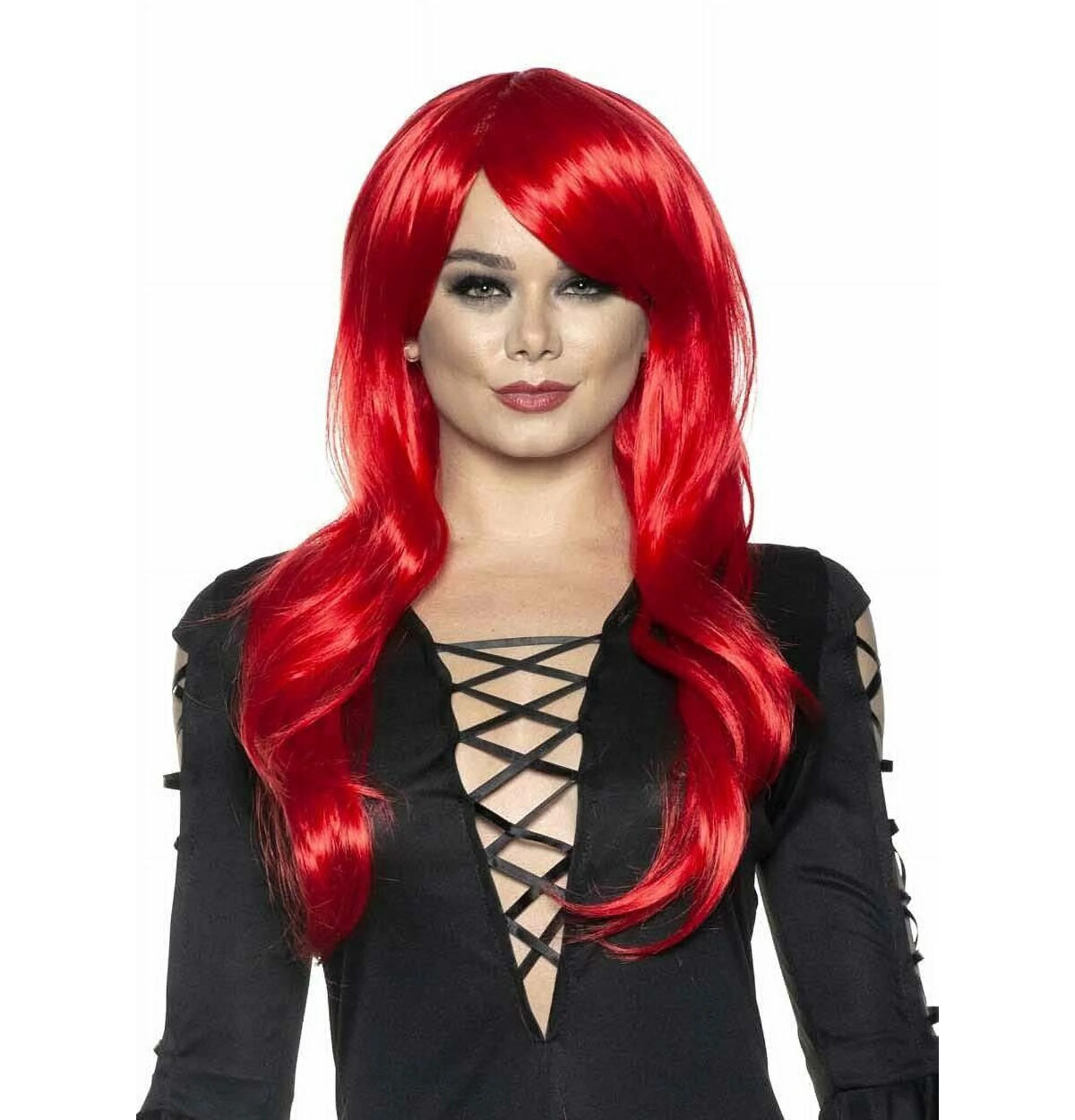 Red Long Sassy Wig