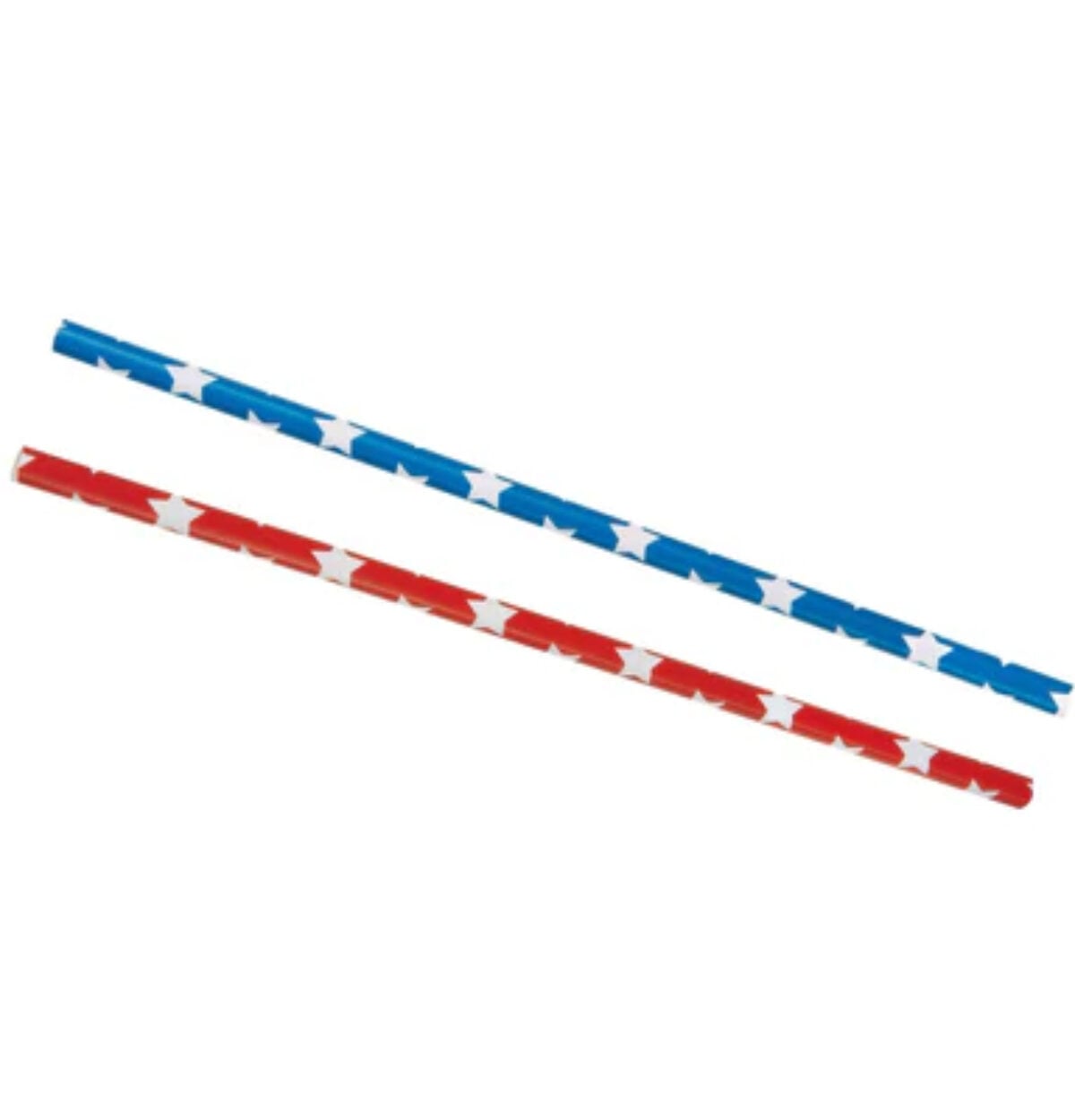 Red & Blue Stars Paper Straws 10ct.