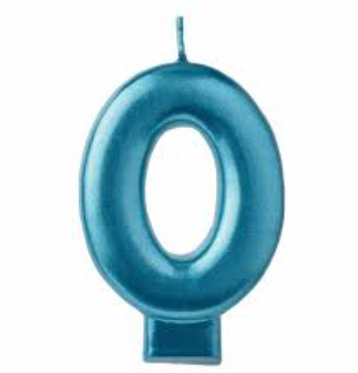 Blue Numeral Candle