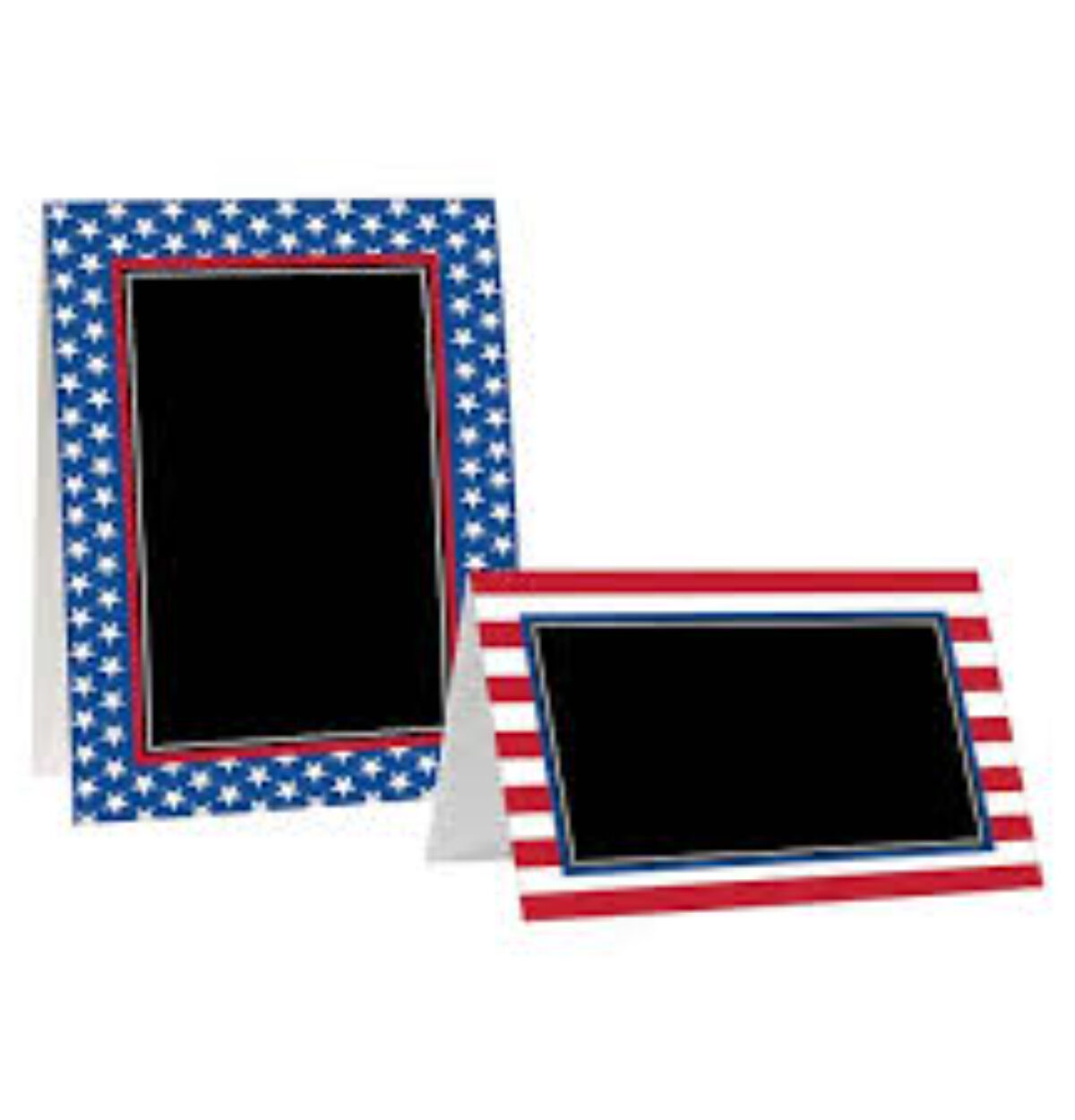 Patriotic Chalk Tent Cards