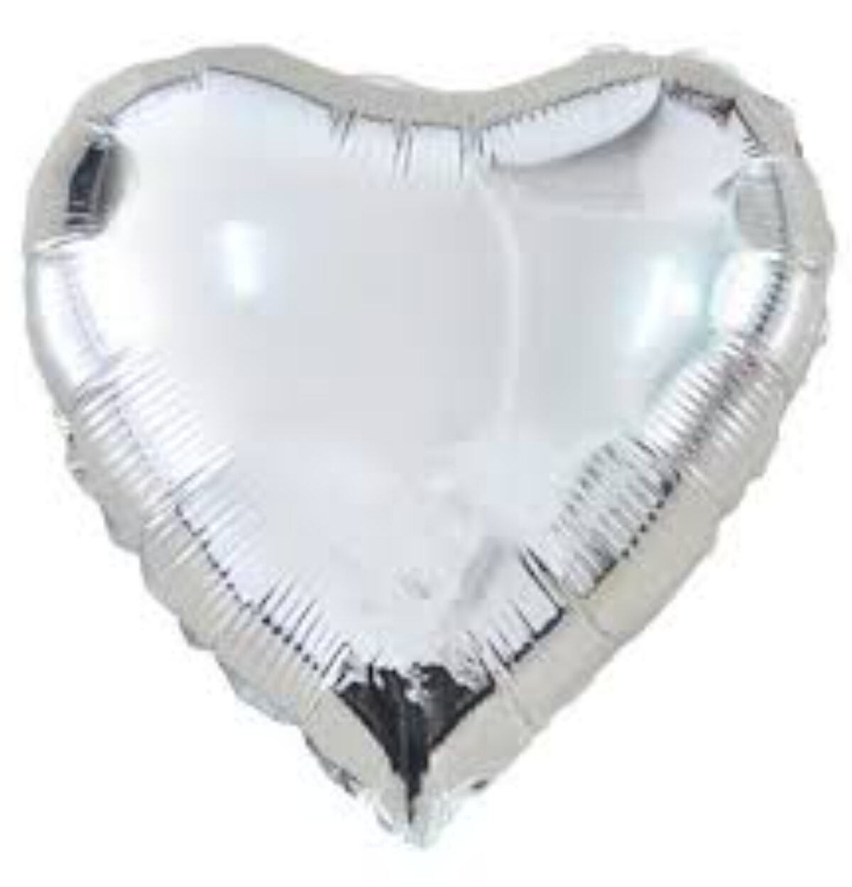 18" Silver Heart Mylar Balloon #755