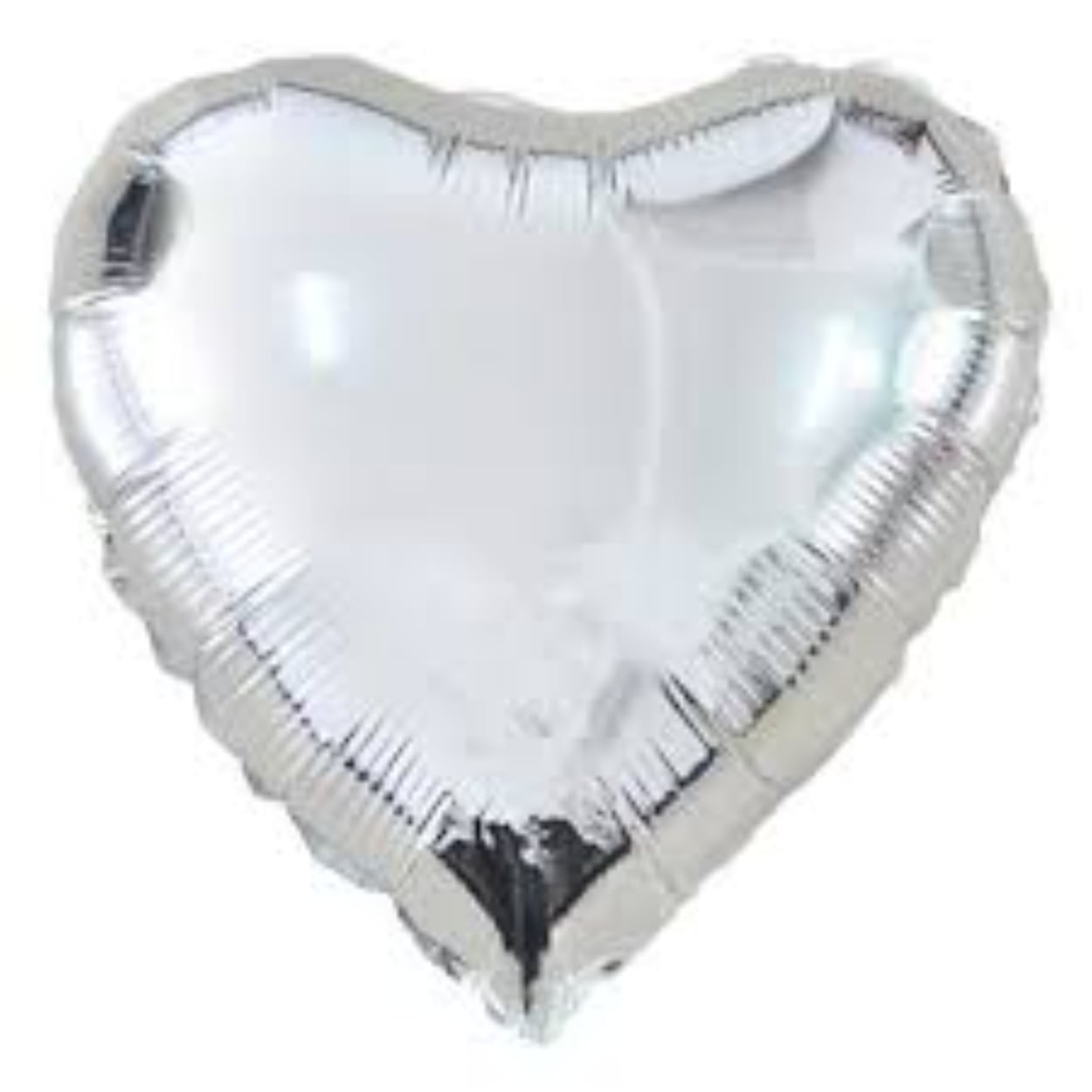 download-97.jpg 18" Silver Heart Mylar Balloon #755 - Image 1