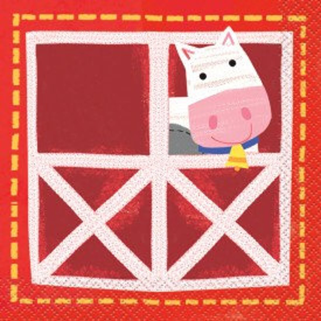 il_1588xN-1574679561_93zt-jpg-2.jpg FARM PARTY BEVERAGE NAPKINS 16ct. - Image 1