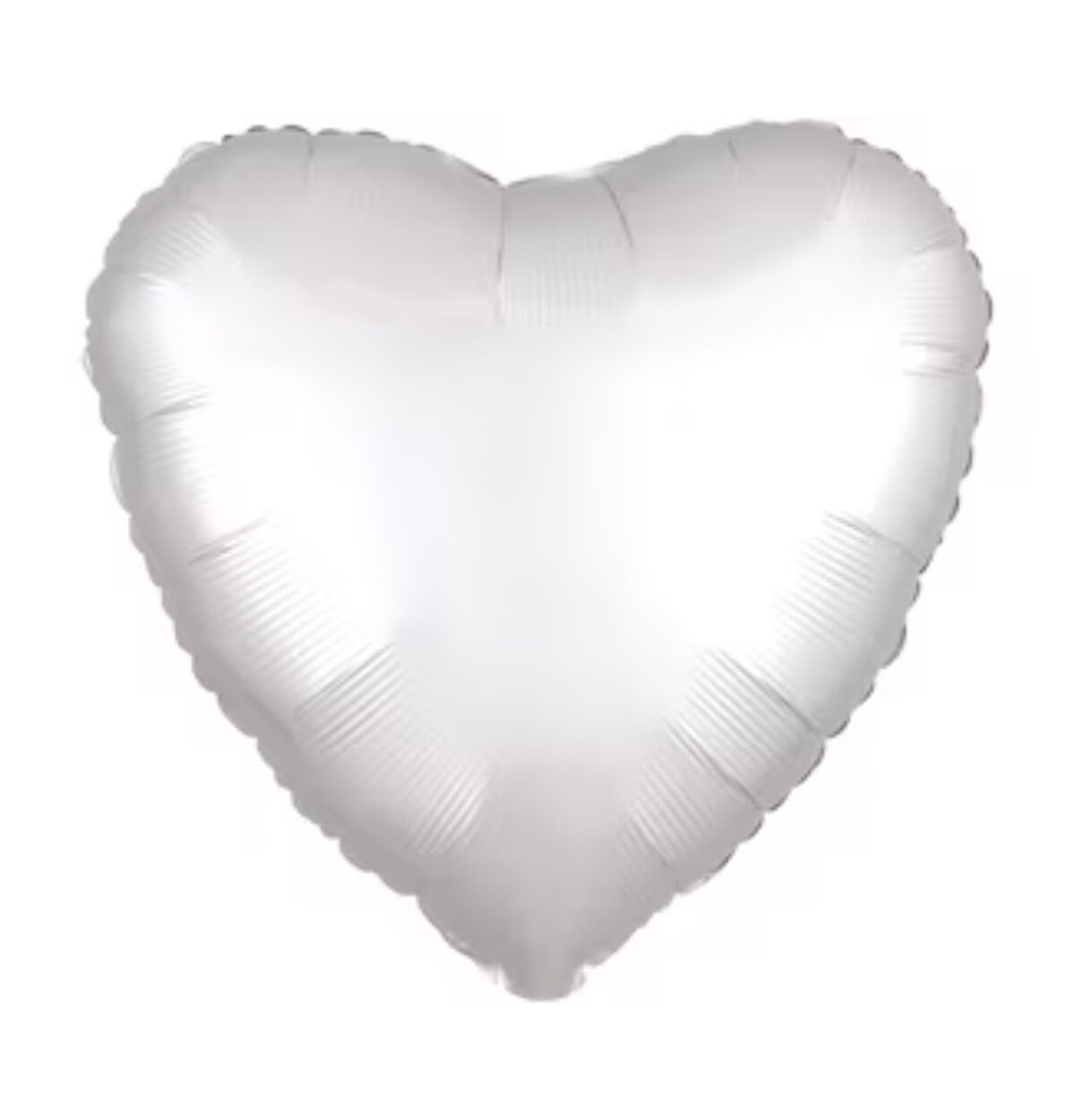 18" White Heart Balloon #749