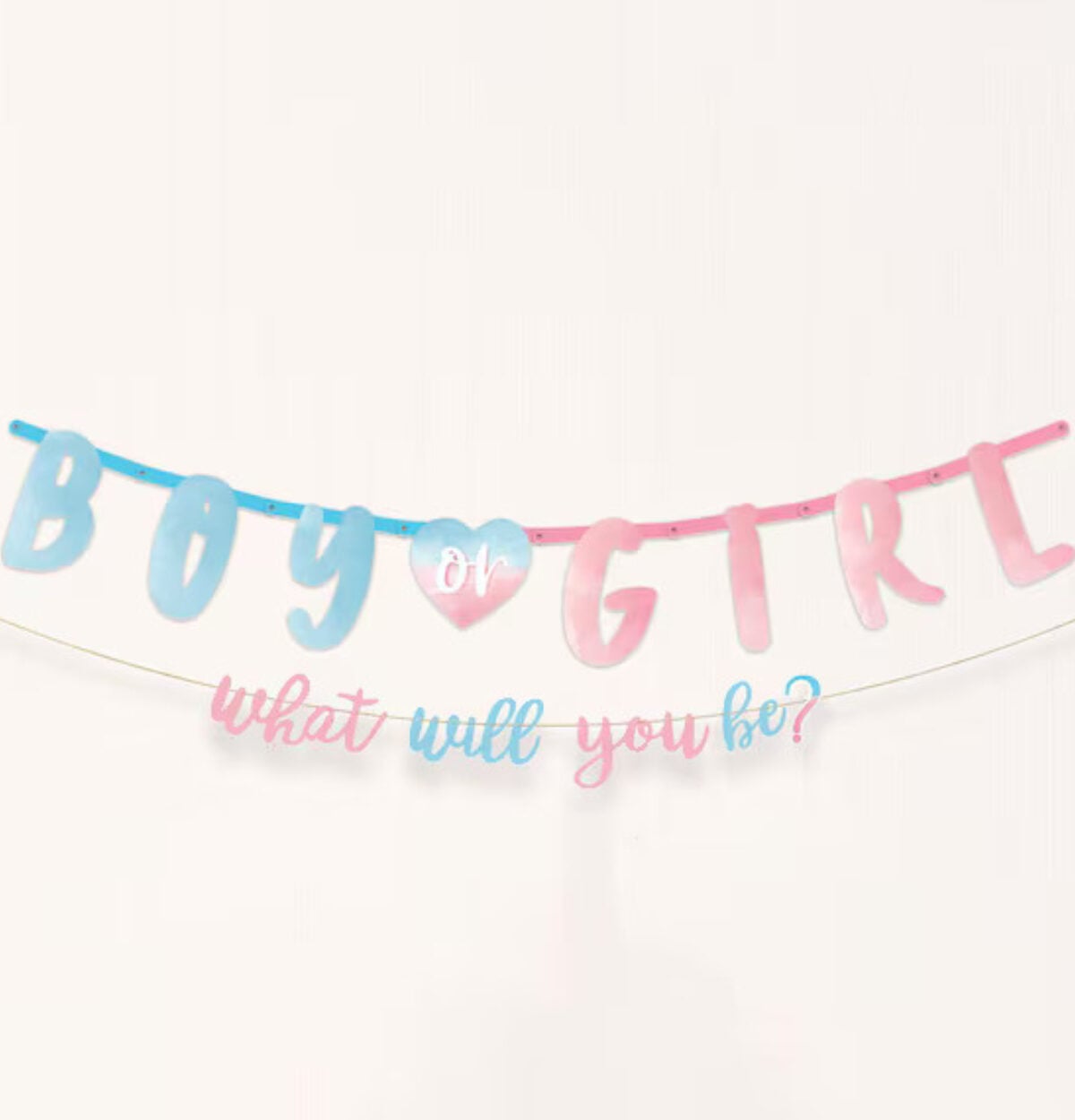 The Big Reveal Gender Reveal Jumbo Letter Banner Kit