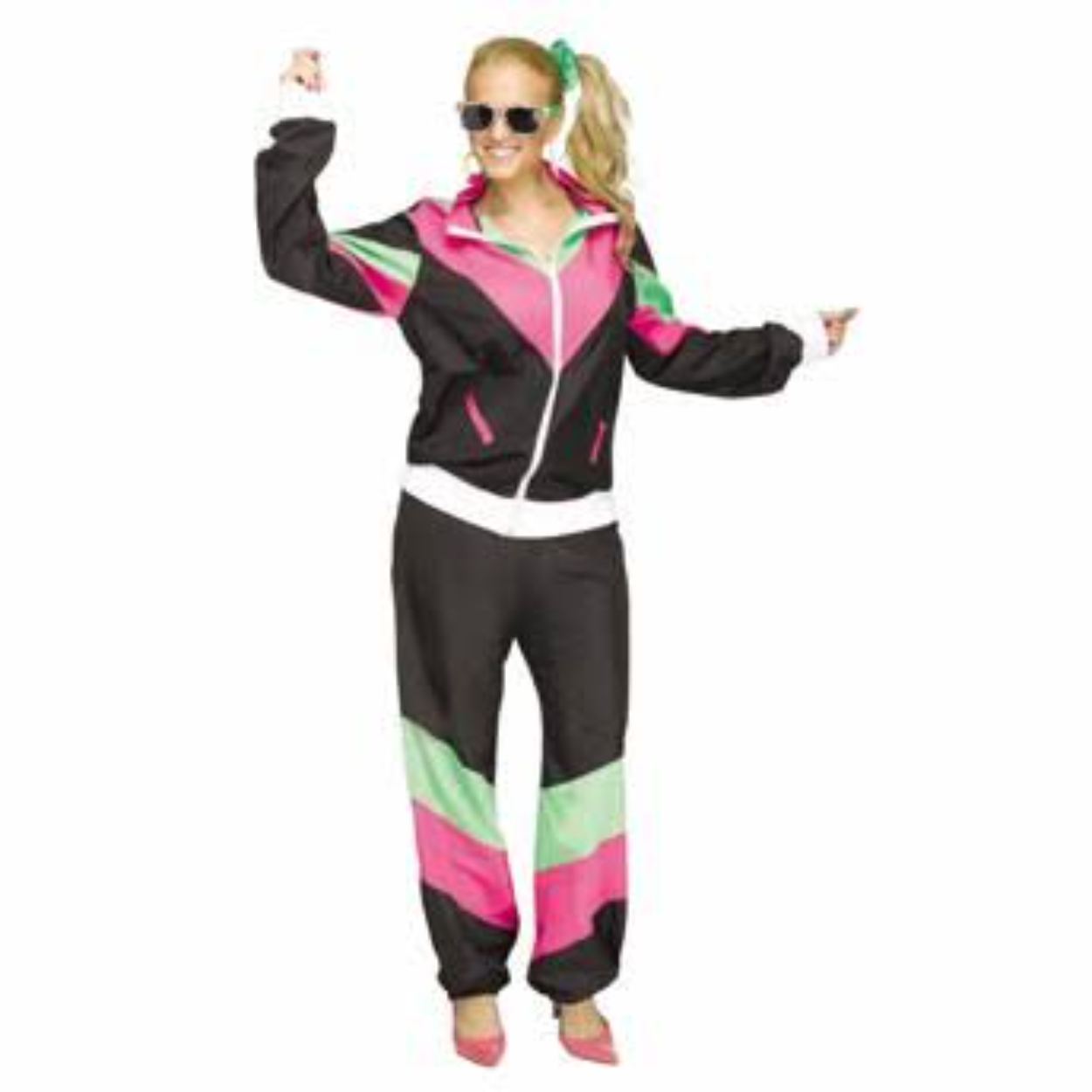 images-58-1.jpg 80's Track Suit Women's Costume - Small - Image 1