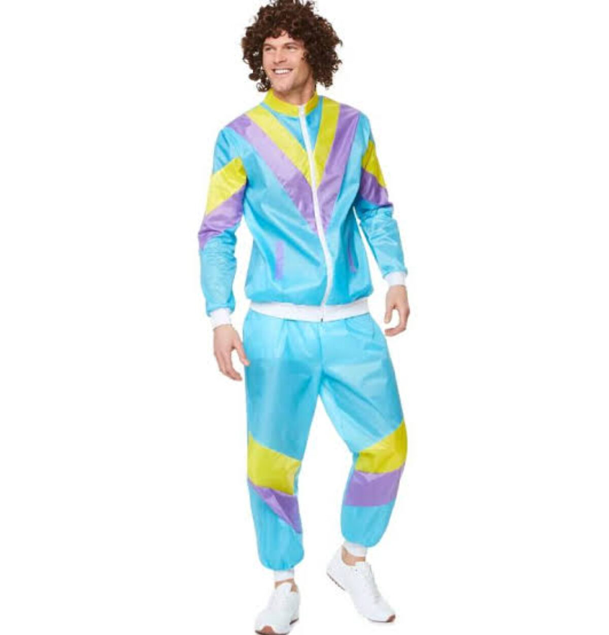 80's 2pc Blue Track Shellsuit XL