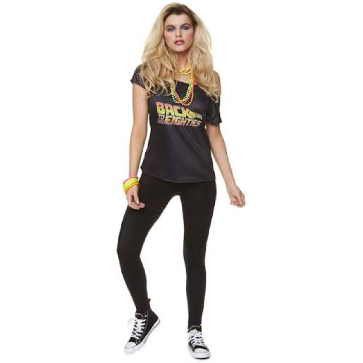 images-61-5.jpg BACK TO THE EIGHTIES WOMEN'S COSTUME X-SMALL 2-4 - Image 1