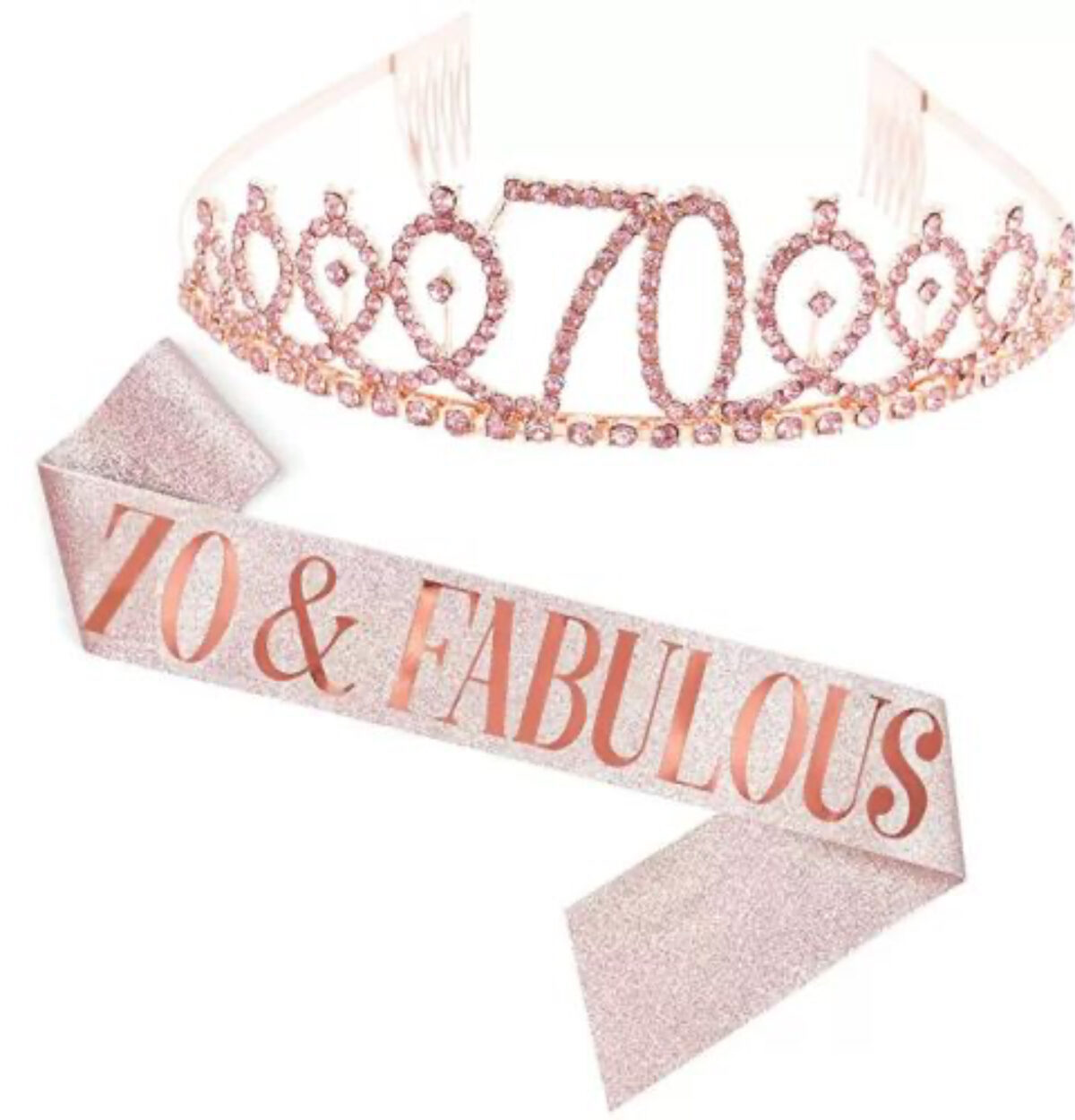 70 & Fabulous Sash and Tiara