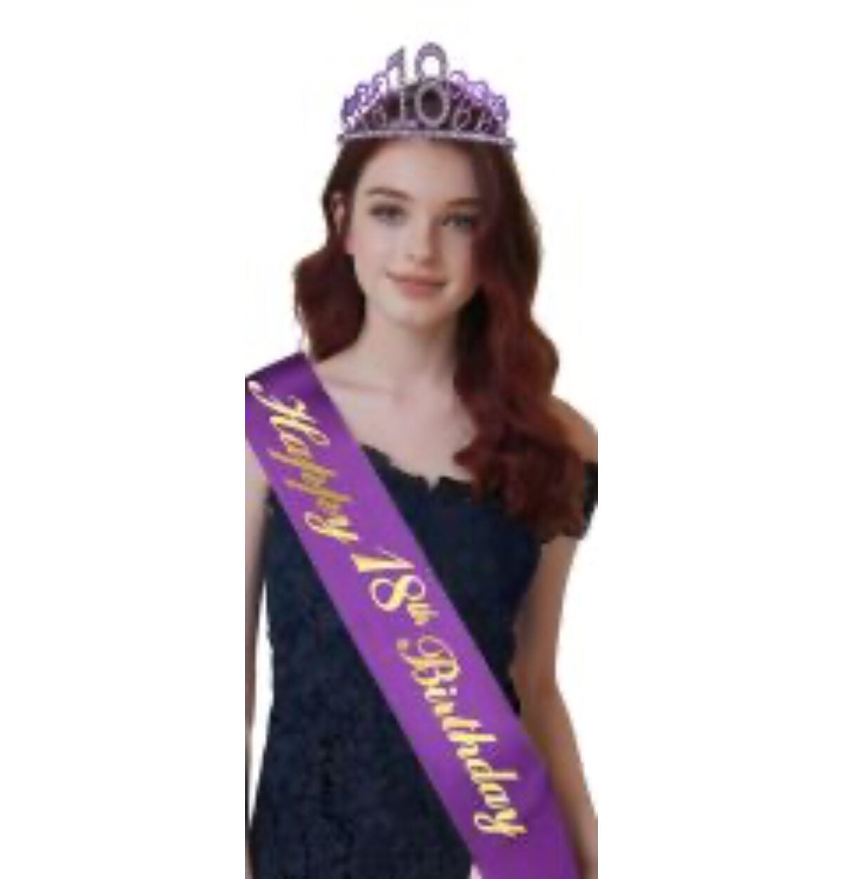 Happy 18th Birthday Sash and Crown