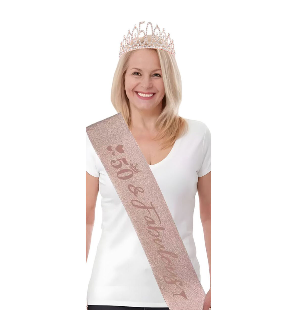 50 & Fabulous Sash and Tiara