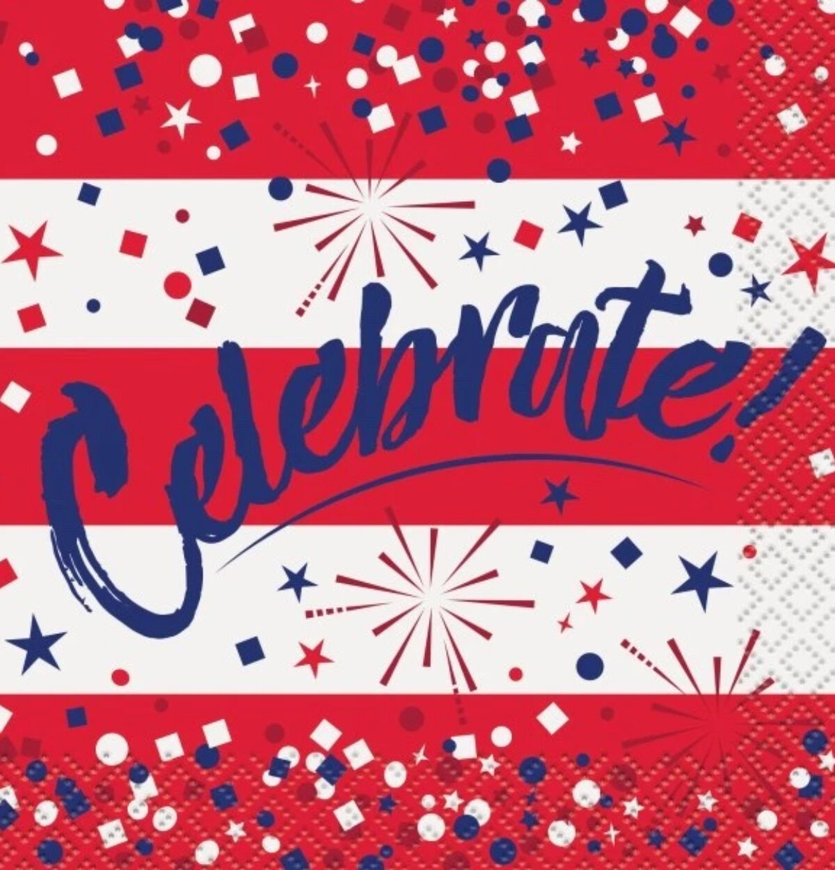 Celebrate Patriotic Beverage Napkins 16ct.