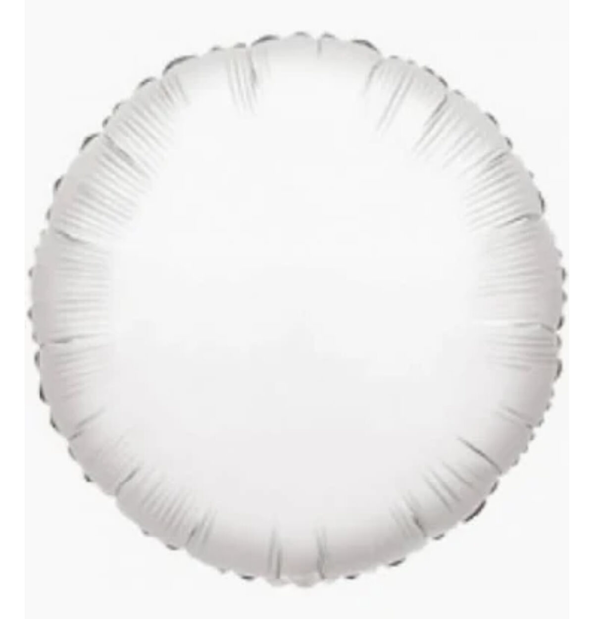 18" White Round Balloon #747